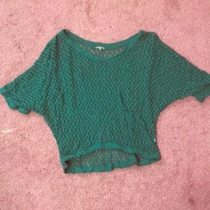 green knit sweater(see through)